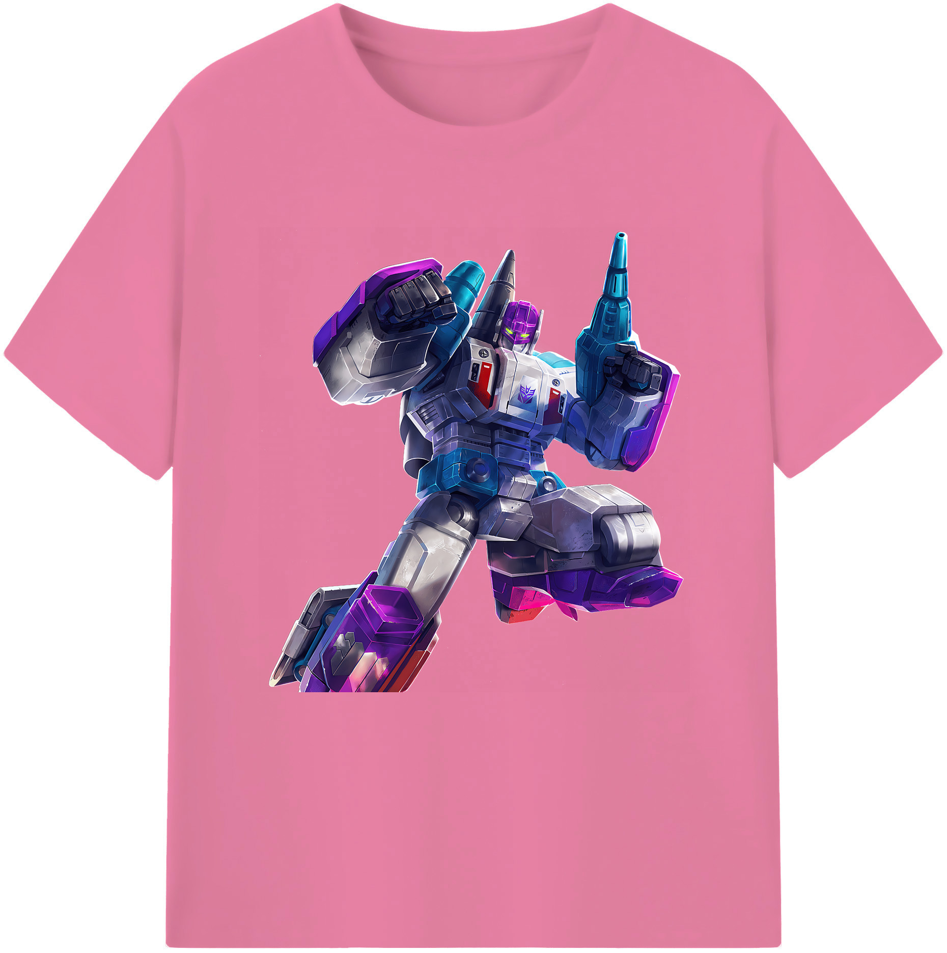 （画像用） Transformers トランスフォーマー 綿100％半袖Tシャツ（フロントプリント）